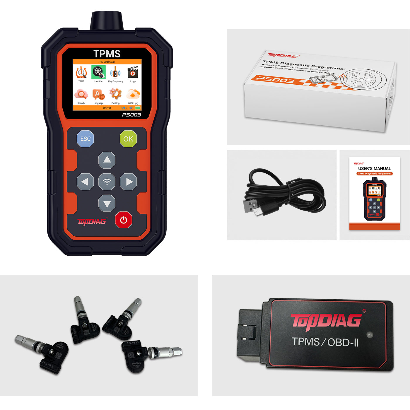 PS003 Handheld TPMS Programming Tool