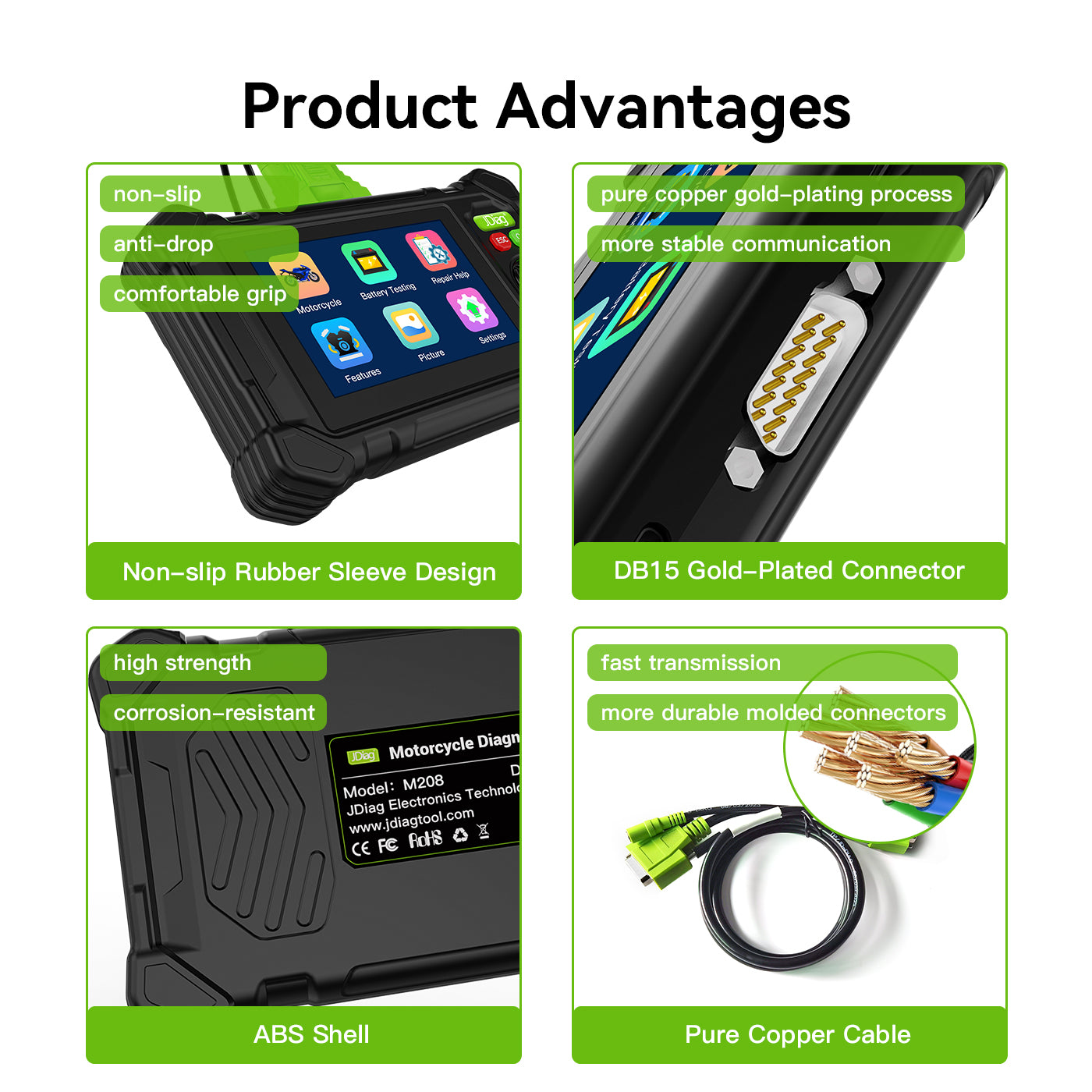 M208 Intelligent Motorcycle Diagnostic Scanner