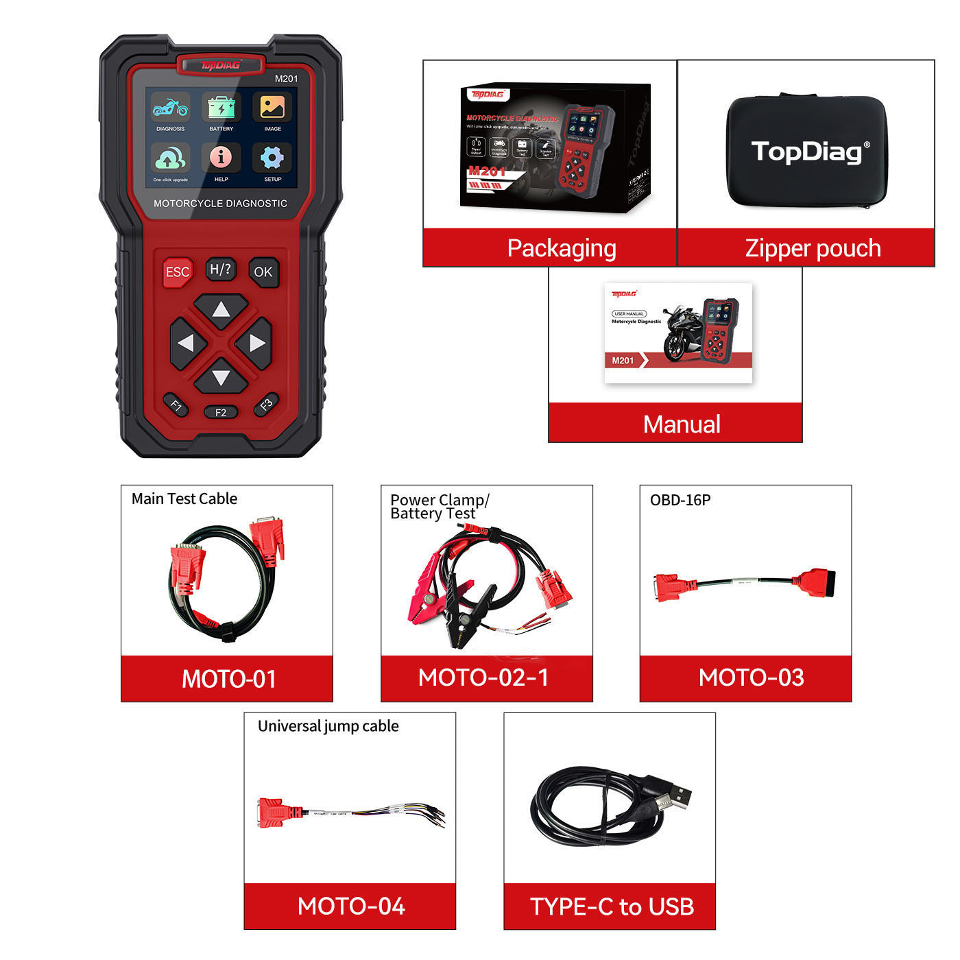 M201 2nd-Generation Motorcycle Diagnostic Tool