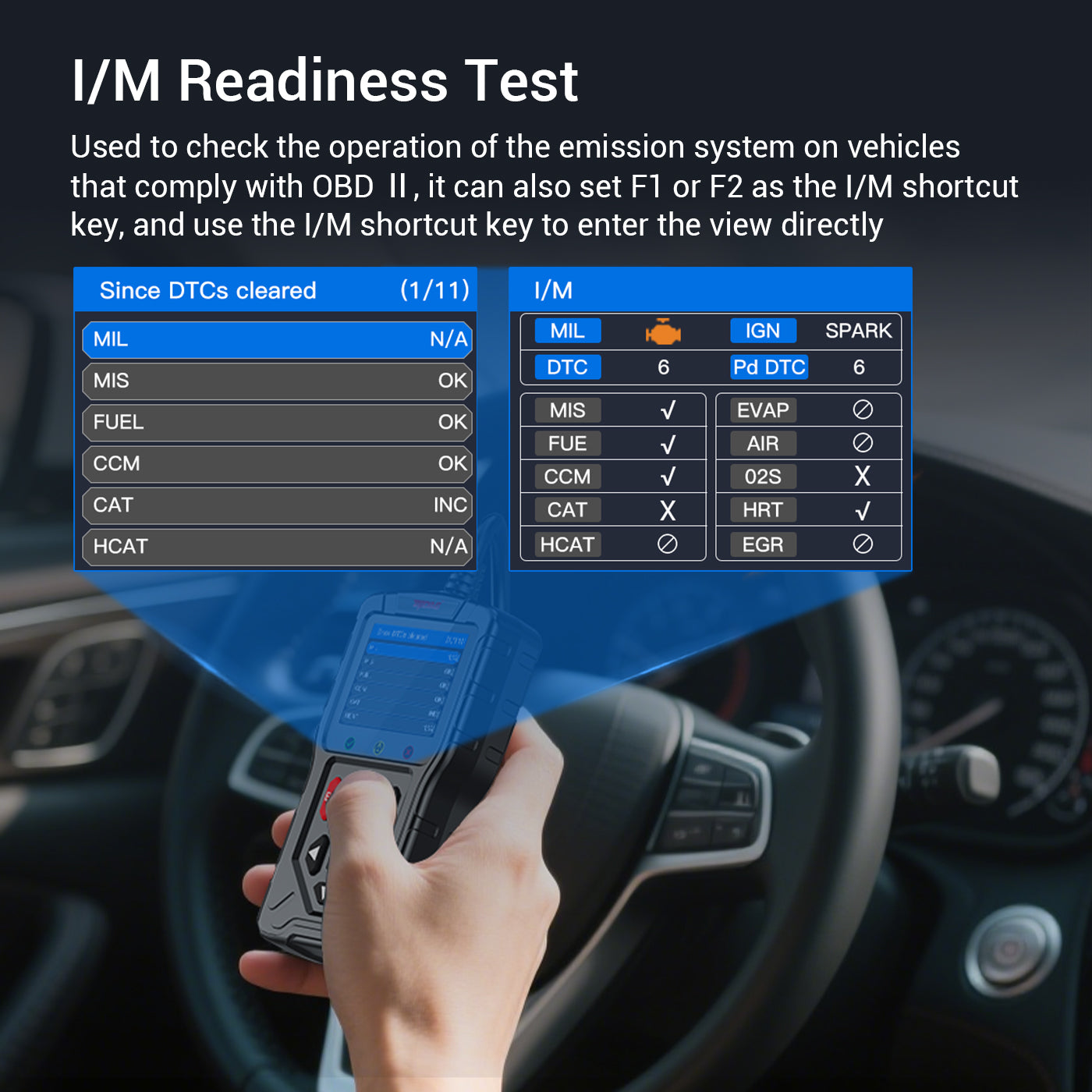 FLUTREE M60 2-in-1 OBD2 Motorcycle & Car Diagnostic Tool