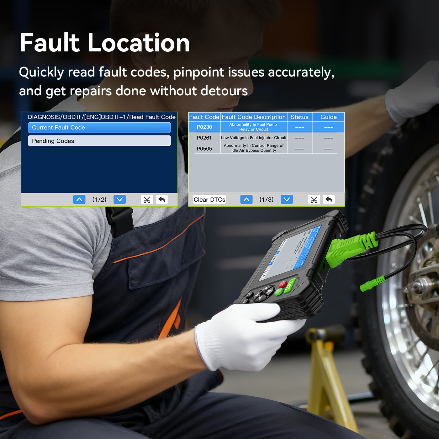M208 Intelligent Motorcycle Diagnostic Scanner