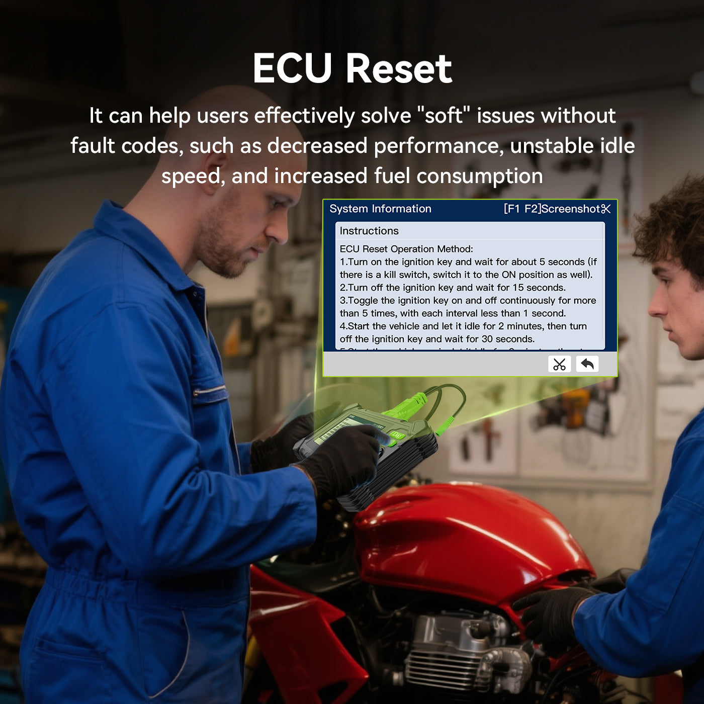 M208 Intelligent Motorcycle Diagnostic Scanner