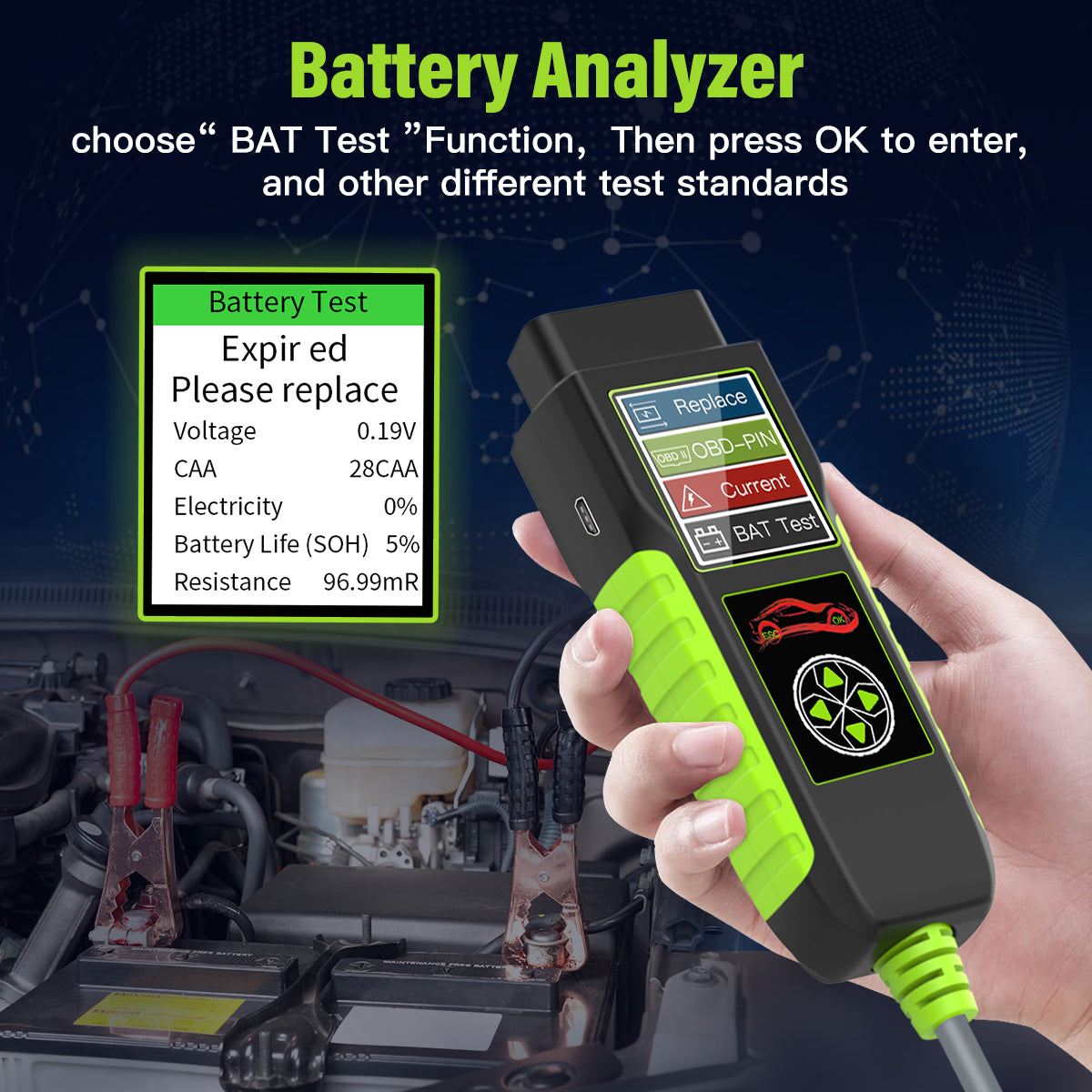 FLUTREE BT400 4-in-1 Automotive Diagnostic Tool