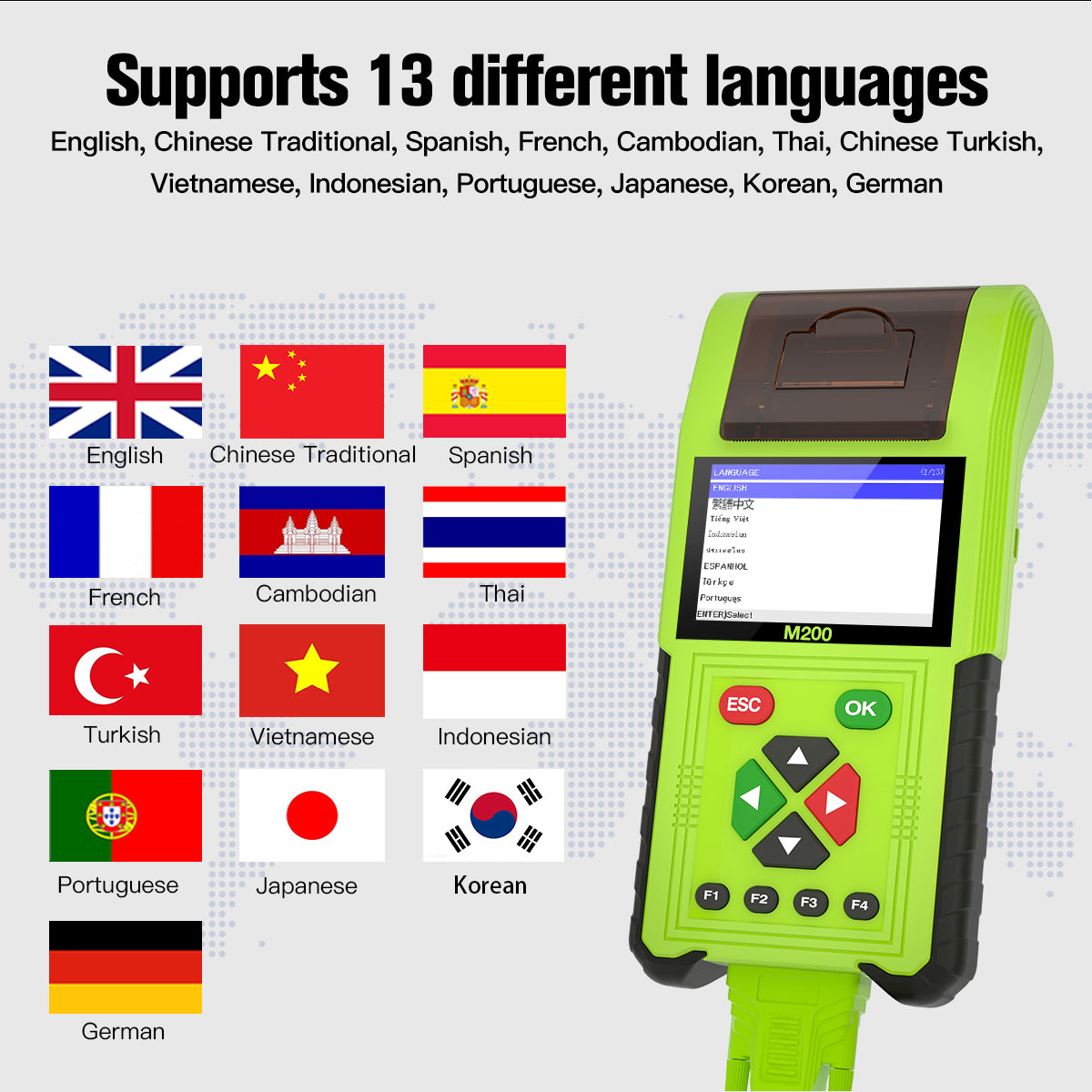 FLUTREE M200 Motorcycle Diagnostic Tool