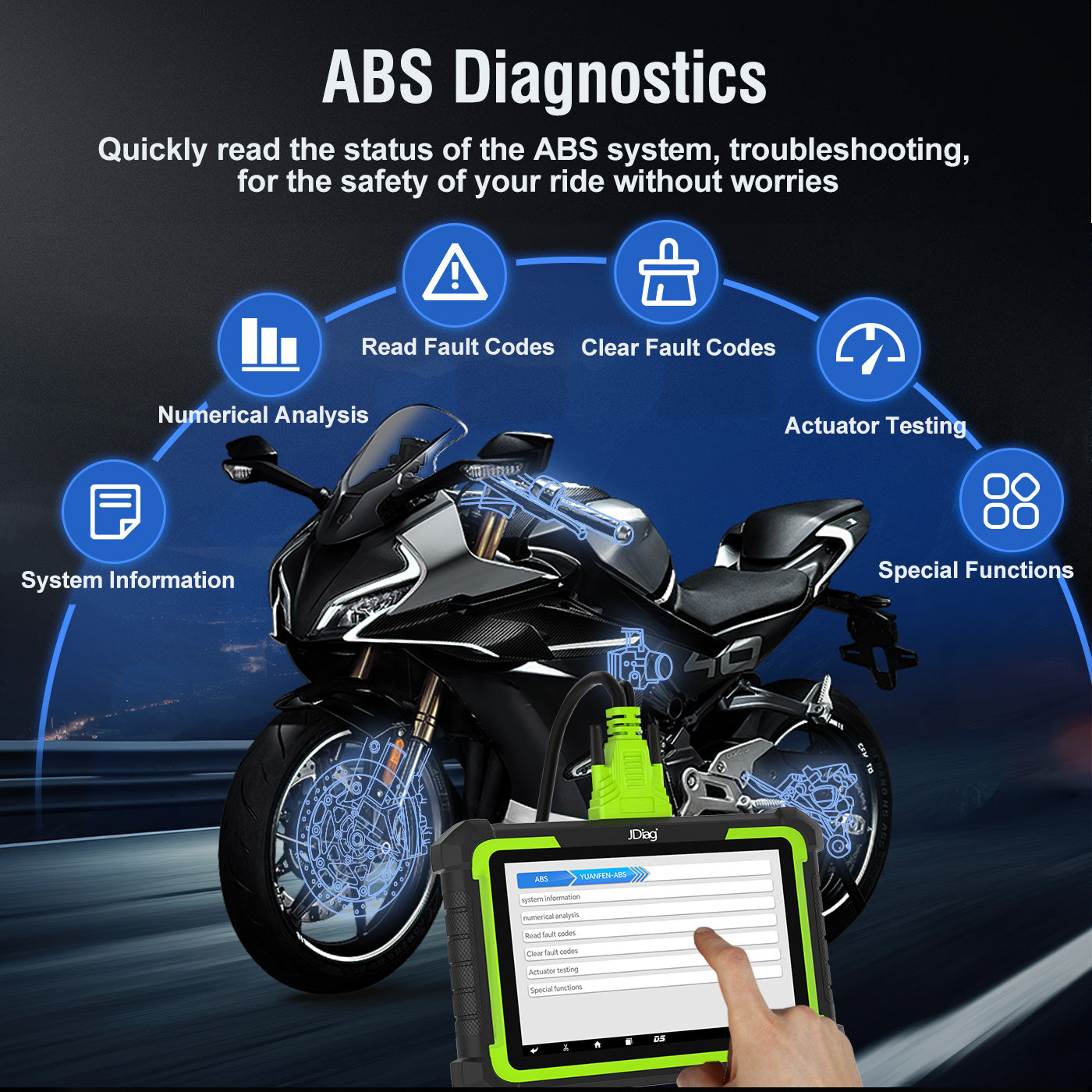 FLUTREE M400 Motorcycle Diagnostic Tool