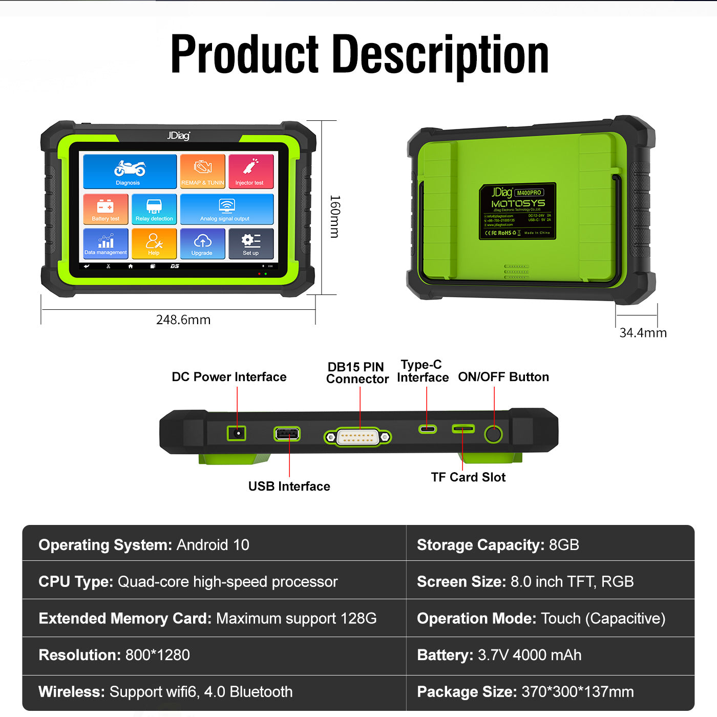 FLUTREE M400 Motorcycle Diagnostic Tool