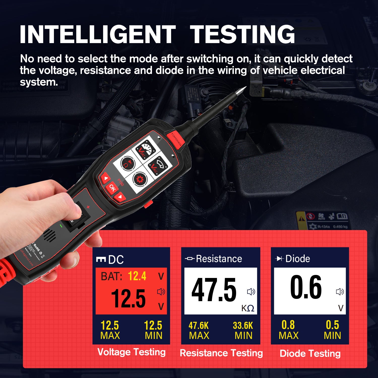 FLUTREE P150 Vehicle Electrical System Tester