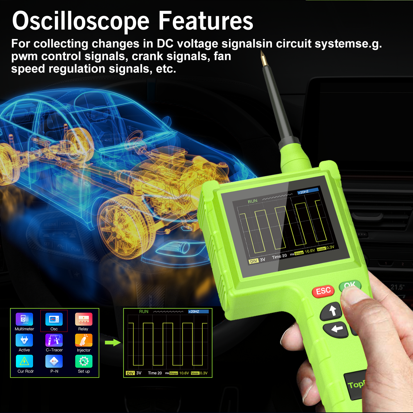 FLUTREE P200 Pro Car Diagnostic Tool