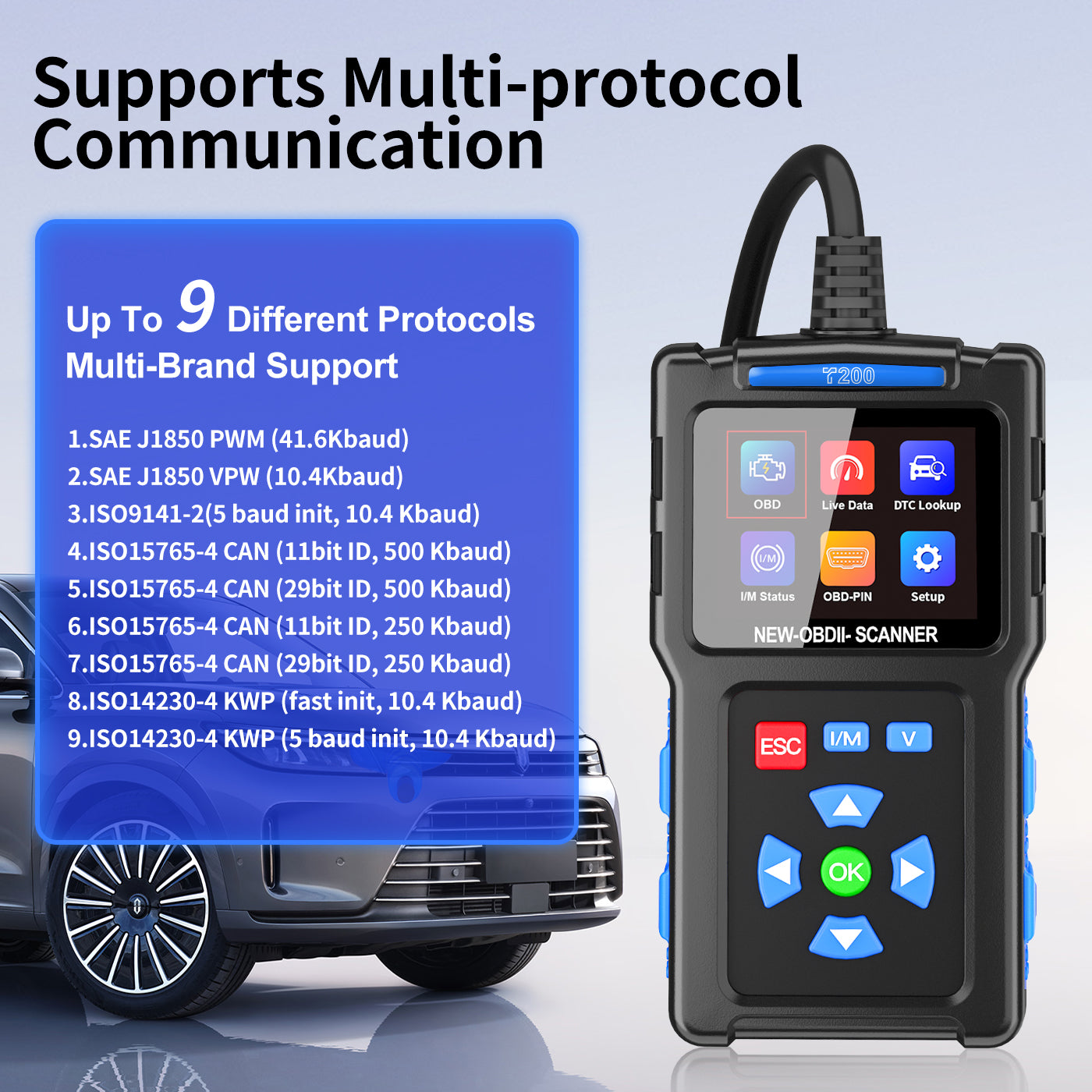 T200 OBD2 Car Diagnostic Scanner