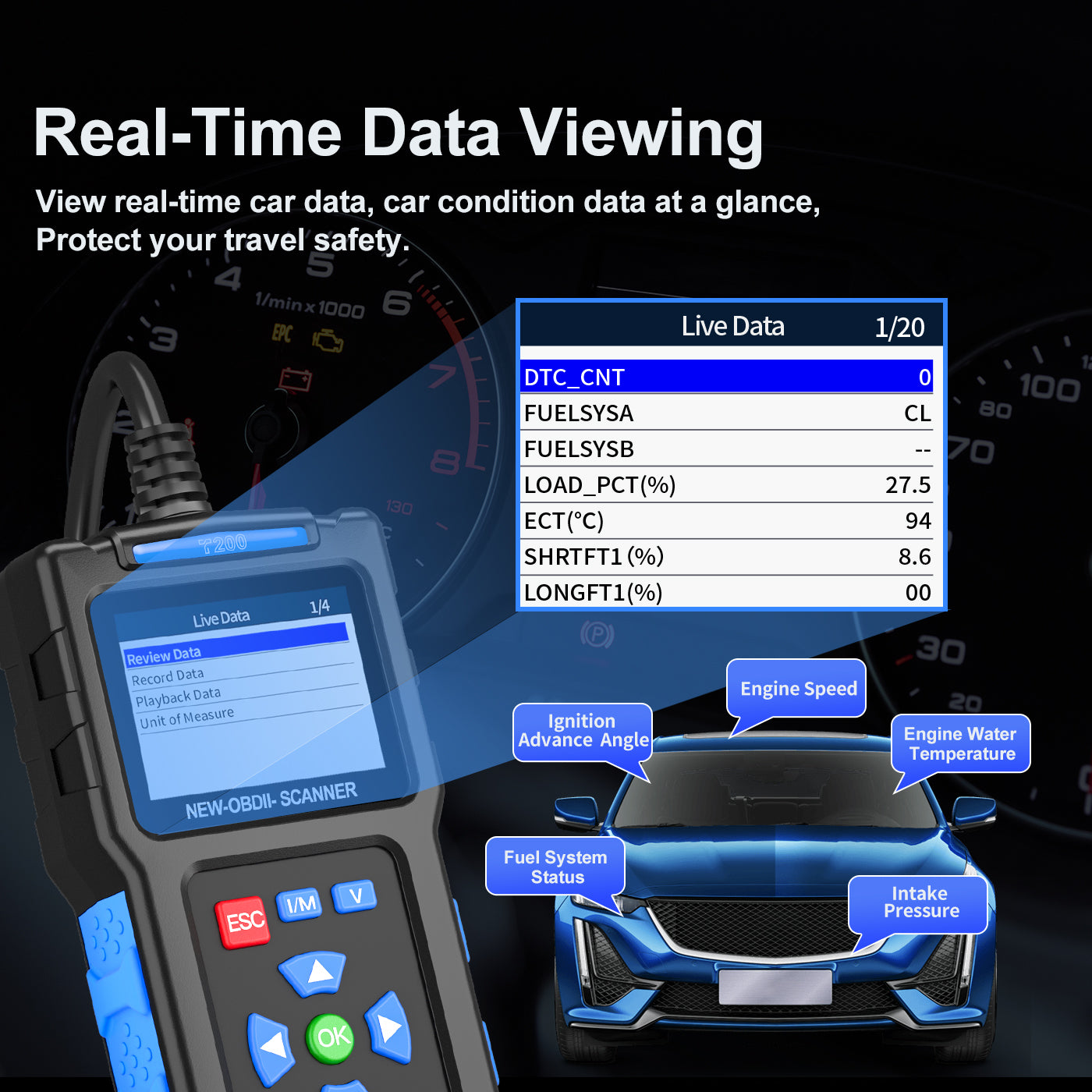 T200 OBD2 Car Diagnostic Scanner