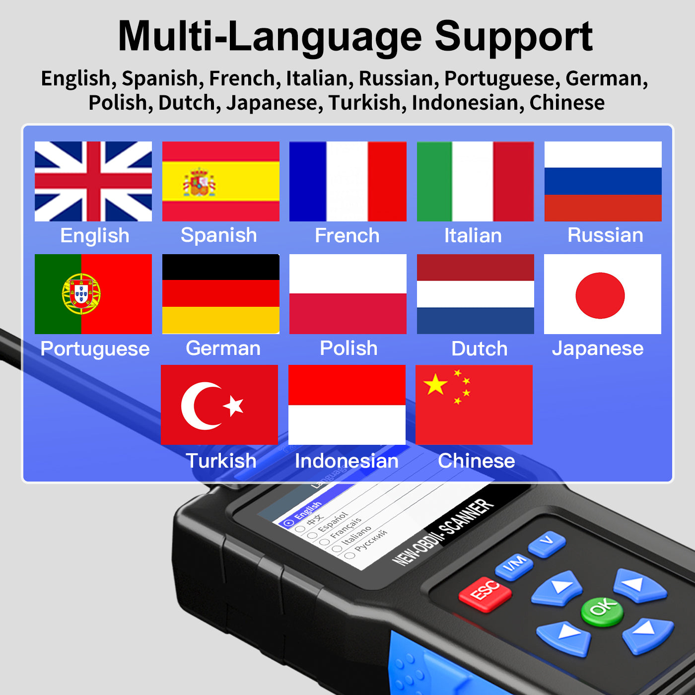 T200 OBD2 Car Diagnostic Scanner
