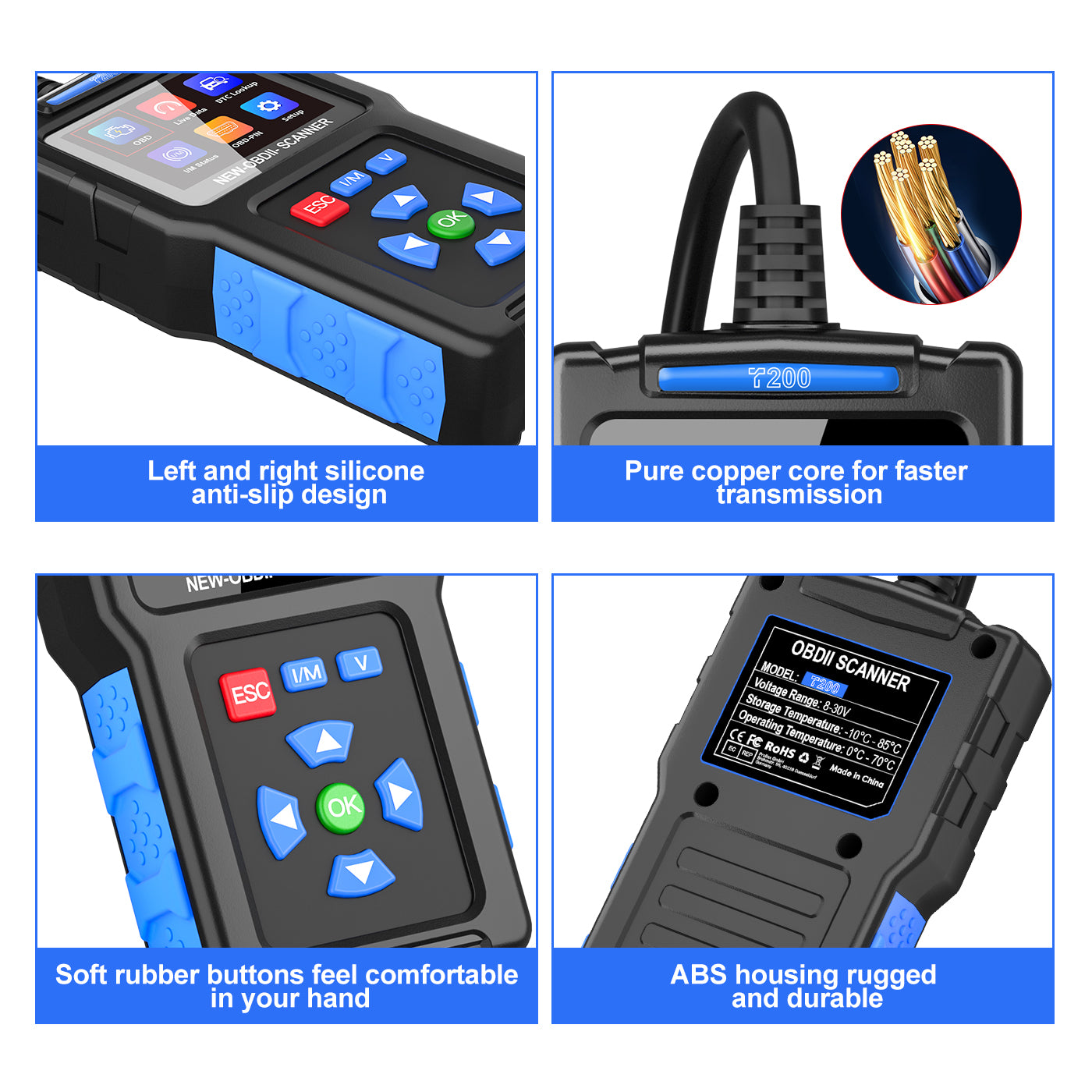 T200 OBD2 Car Diagnostic Scanner