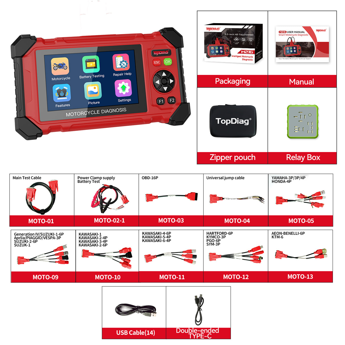 M216 Smart Motorcycle Diagnostic Tool