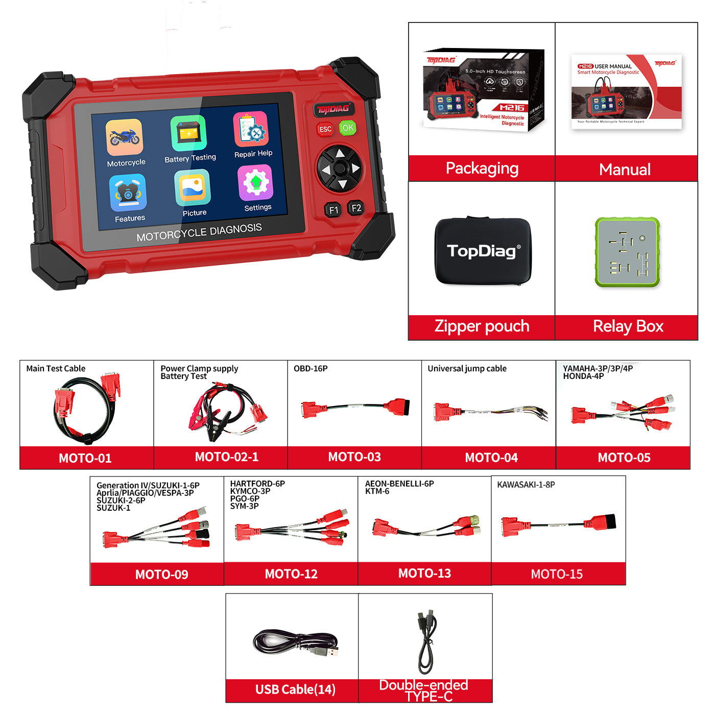 M216 Smart Motorcycle Diagnostic Tool